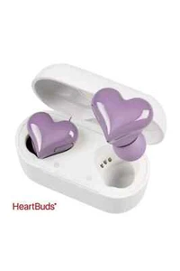 Softbank Selection Heart Buds Wireless Earphones Purple Dynamic 6mm HeartBuds - Picture 1 of 3