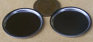 2 Round Metal Trays 3cm Diameter Tumdee 1:12 Scale Dolls House Kitchen 57 - Picture 1 of 7