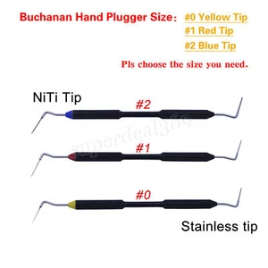 Dentale Sybronendo Endo Buchanan Hand Plugger NiTi Tips Fill Otturazione Sizes - Imagen 1 de 7