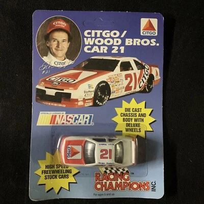 Morgan Shepherd #21 CITGO WOOD BROS. 1993 1:64 Scale Diecast NASCAR - Image 1 of 4