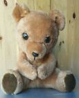 1977 BROWN STUFFED TEDDY BEAR PLUSH. R.DAKIN MADE IN KOREA. 10 1/2" TALL 