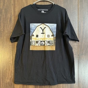 Yellowstone Dutton Ranch T 2020 corto programa de televisión Paramount para hombre XL negro gráfico - Imagen 1 de 9