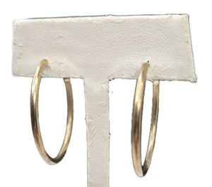 Pendientes de aro vintage en tono dorado - Imagen 1 de 7