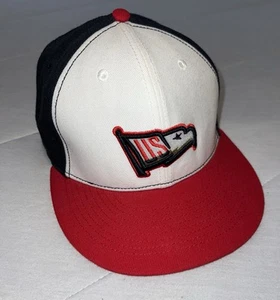 Equipo EE. UU. Béisbol Equipado 7 3/8 Béisbol Glory Eagle Sombrero Rojo Blanco Azul - Imagen 1 de 8