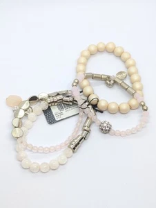 Next beaded bracelet set, pink beaded bracelets with charms-New with tag - Picture 1 of 7