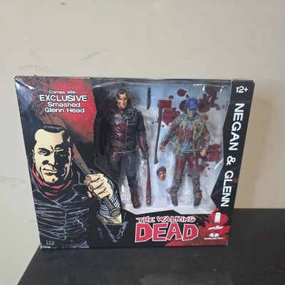 SDCC The Walking Dead Negan & Glenn Figuras de Acción Color Paquete de 2 2016 Comicon Foto 1 de 4