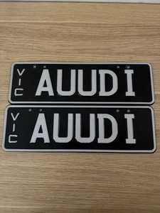 AUUDI NUMBER PLATE SLIMLINE - Picture 1 of 2