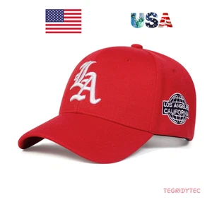LA Baseball Cap verstellbare Stickerei Snapback Los Angeles Cali Mode Mütze - Bild 1 von 2