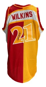 Dominique Wilkins Signed Atlanta Hawks M&N 1986-87 HWC Swingman Jersey JSA - Picture 1 of 6