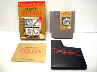 The Legend of Zelda Oval Seal NES Nintendo in Box w Booklet EX Condition No Map - Image 1 of 4