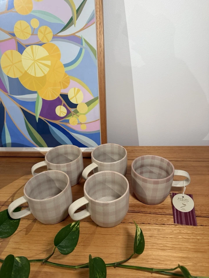 Robert Gordon Hand Painted Mugs x5 - image 1 of 4