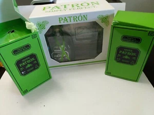 3 - PATRON SILVER TEQUILA EMPTY BOTTLES with Boxes   750ml   - Picture 1 of 3