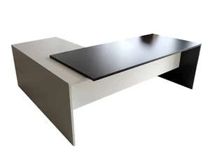 Schreibtisch mit Sideboard Managerschreibtisch Chefbüro Winkelschreibtisch - Bild 1 von 5