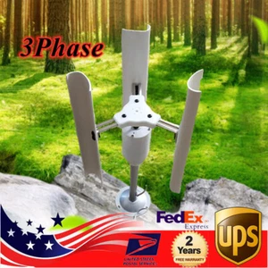 12 V 3-Phasen Permanentmagnet Generator vertikale Achse Windkraftanlage Teach Modell USA - Bild 1 von 12