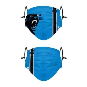 Carolina Panther Official Licensed NFL Adjustable Adult Mask 2 Masks New by FOCO - Picture 1 of 3