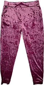 Colorful Planet Velour Joggers Pink Stretch Drawstring Waist Girls XL 14/16 - Picture 1 of 1