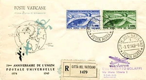 Vatican - U.P.U. Airmail its FDC - Picture 1 of 1