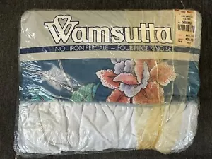 Wamsutta RADIANCE King Sheet Set 4pc VINTAGE No Iron Percale 180 Thread NOS - Picture 1 of 4