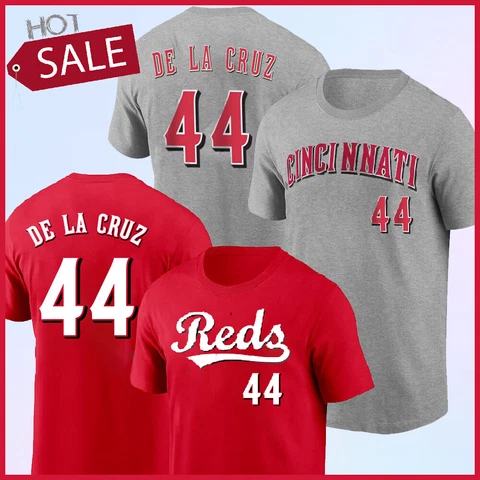 SALE - Elly De La Cruz #44 Cincinnati Baseball Reds Name & Number T-Shirt S-5XL Cover