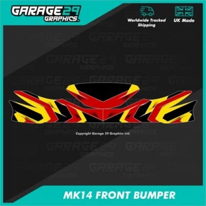 CADET KART MK14 FRONT BUMPER STICKER KIT - BANSHEE - COLOUR 5 - Picture 1 of 3
