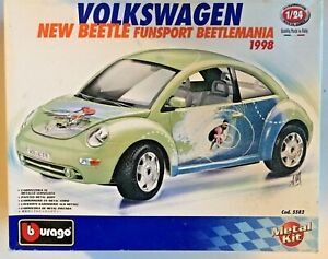 BURAGO - 1998 Volkswagen Beetle Funsport Beetlemania, 1/24 Scale Car Kit 5582 