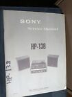 Sony HP-138 Service Manual Turntable Original
