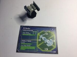 Tie Bomber Star Wars Miniatures WOTC +Card