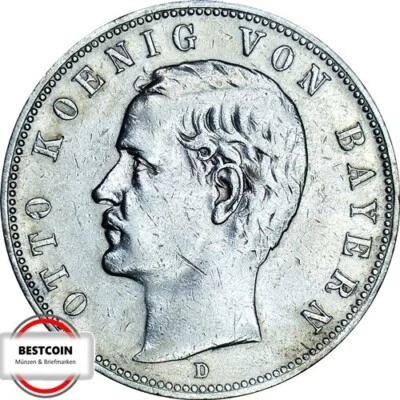 J 46 5 Mark BAYERN Otto von 1900 in SS+  1369 - Bild 1 von 2