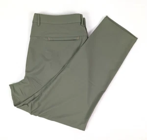 JACK ARCHER Jetsetter Straight Fit Stretch Tech Pants Flat 40 x 30 Olive Green - Picture 1 of 3