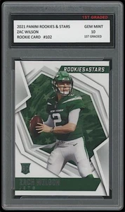 Zach Wilson 2021 Panini Rookies & Stars 1st Graded 10 Rookie Card New York Jets - Bild 1 von 1