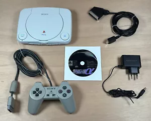 Console Sony Psone PS1 PSX Region Free C-Sync Cables Manette SCPH-102 - Foto 1 di 17