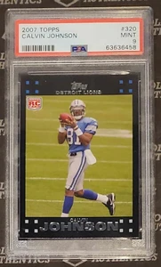 2007 Topps Calvin Johnson Rookie #320 Detroit Lions PSA 9 GEM MINT - Picture 1 of 1