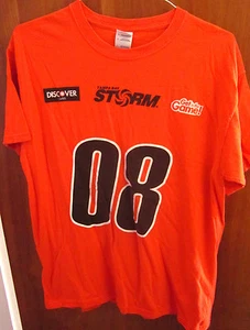 TAMPA BAY STORM lrg T shirt 2008 arena football AFL tee Pittsburgh Gladiators FL - Picture 1 of 2