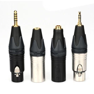 4Pin XLR Male Female to 4.4mm 2.5mm 3.5mm 6.35mm Male Female Socket Adapter - Picture 1 of 15