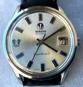 Rado Green Horse 6 Men's Automatic 30 Jewel Swiss Watch Fresh Service Swiss AS - Picture 1 of 10