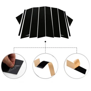 FOR Mazda CX-5 2013 2014 2015 2016 Pillar Post Trim Door Trim Cover Piano Black - Picture 1 of 18