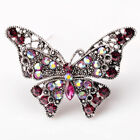 Fashion Colorful Butterfly Brooches Crystal Broochpins Banquet Wedding Gifts-db