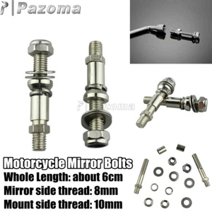 For Harley-Davidson Custom 10mm Mirrors Turn Signals Mount Hardware Adapter Bolt - Picture 1 of 12