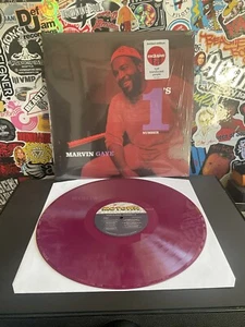 MARVIN GAYE  Number 1’s VG++ TRANLUCENT PURPLE VINYL W/HYPE STICKER  - Picture 1 of 2
