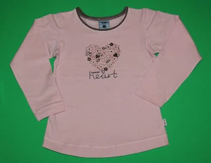 4 NWOT Pumpkin Patch Pink Brown Sweet Heart Flower Stretchy SHIRT Top Girls - Picture 1 of 3