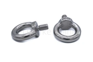 M8 Perno Ojo Hiladura Corta A4 316 Grado Marino Acero Inoxidable Tornillo Elevador Ojos - Imagen 1 de 1