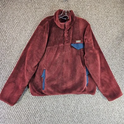 Chaqueta polar vintage LL Bean para hombre grande regular manga larga pulóver Foto 1 de 4