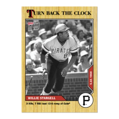 Willie Stargell - 2020 TOPPS NOW Turn Back The Clock - Card #53 Pirates (PR 475) - Image 1 of 2