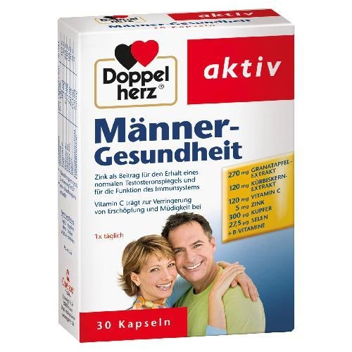 QUEISSER PHARMA GMBH & CO. KG DOPPELHERZ Männer-Gesundheit Kapseln 30 St PZN 7014146