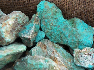 1000 Carat Lots of Natural Turquoise Rough (Not Stabilized) + a Free Gemstone - Picture 1 of 9