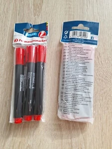 6 Stück Stylex Permanent Marker wasserfest rot - Bild 1 von 2