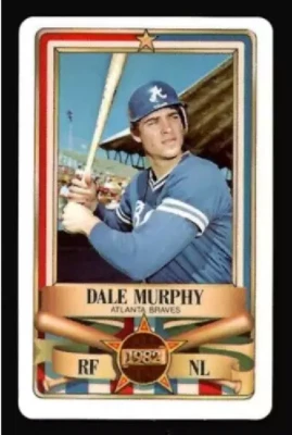 1982 Perma-Graphics All Star Dale Murphy Credit Card - Braves - 10+ Ship FREE! - Image 1 of 2