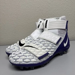 Nike Force Savage Elite 2 White Navy Football Cleats BV3962-103 Size 15 New - Picture 1 of 7