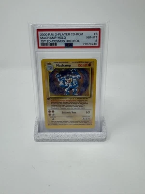 MACHAMP 8/102 1st Edition PSA 8 Holo RARE Cosmos Pokemon Graded Card Base Set UK - Image 1 of 2
