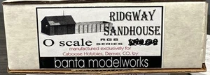 Banta ModelWorks O Scale RGS Series Ridgway Sand House NIB On3 Kit! - Picture 1 of 3